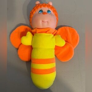 Vintage 1984 Glo Glow Worm Bug Friend Fakie SOMA Butterfly Light Up Tested WORKS